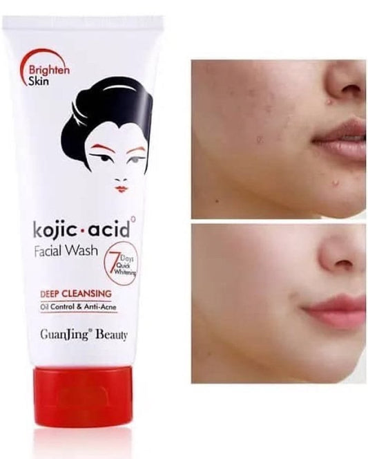 Kojic Acid Face Wash, Toner & Face Serum Complete Brightening Routine Combo